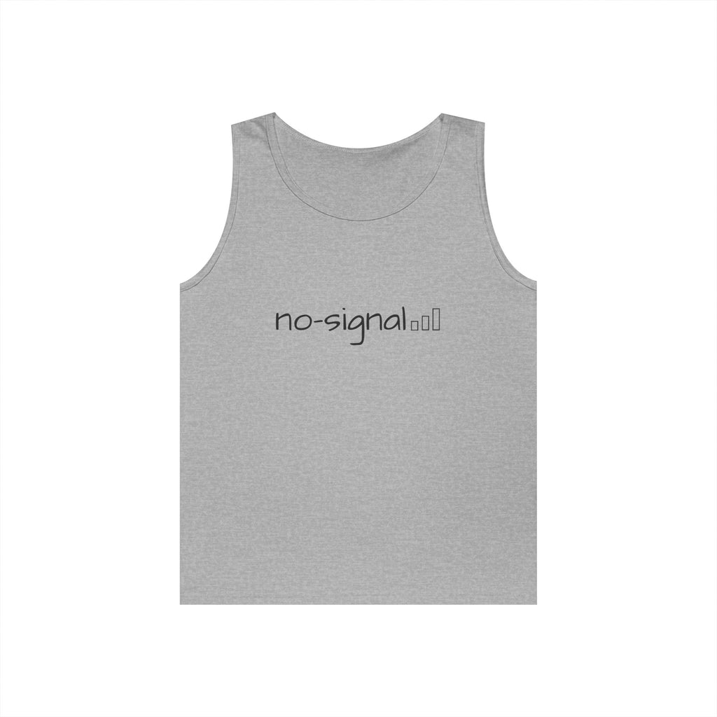 No Signal Tank Top — Minimalist 'no-signal' Graphic Tank