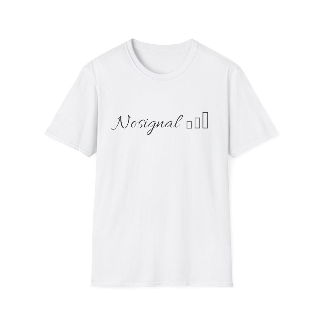 No Signal T-Shirt — Minimalist Tech Graphic Tee