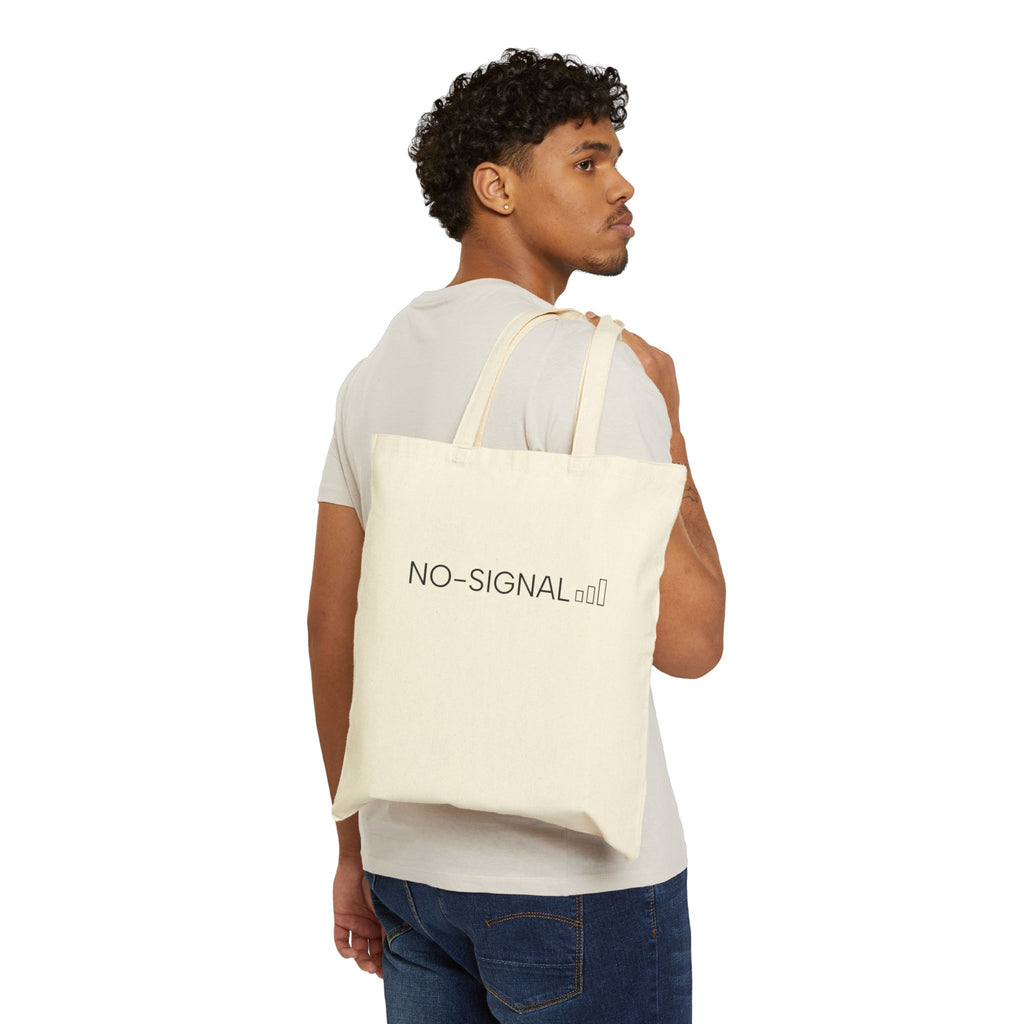 NoSignal Cotton Canvas Tote Bag