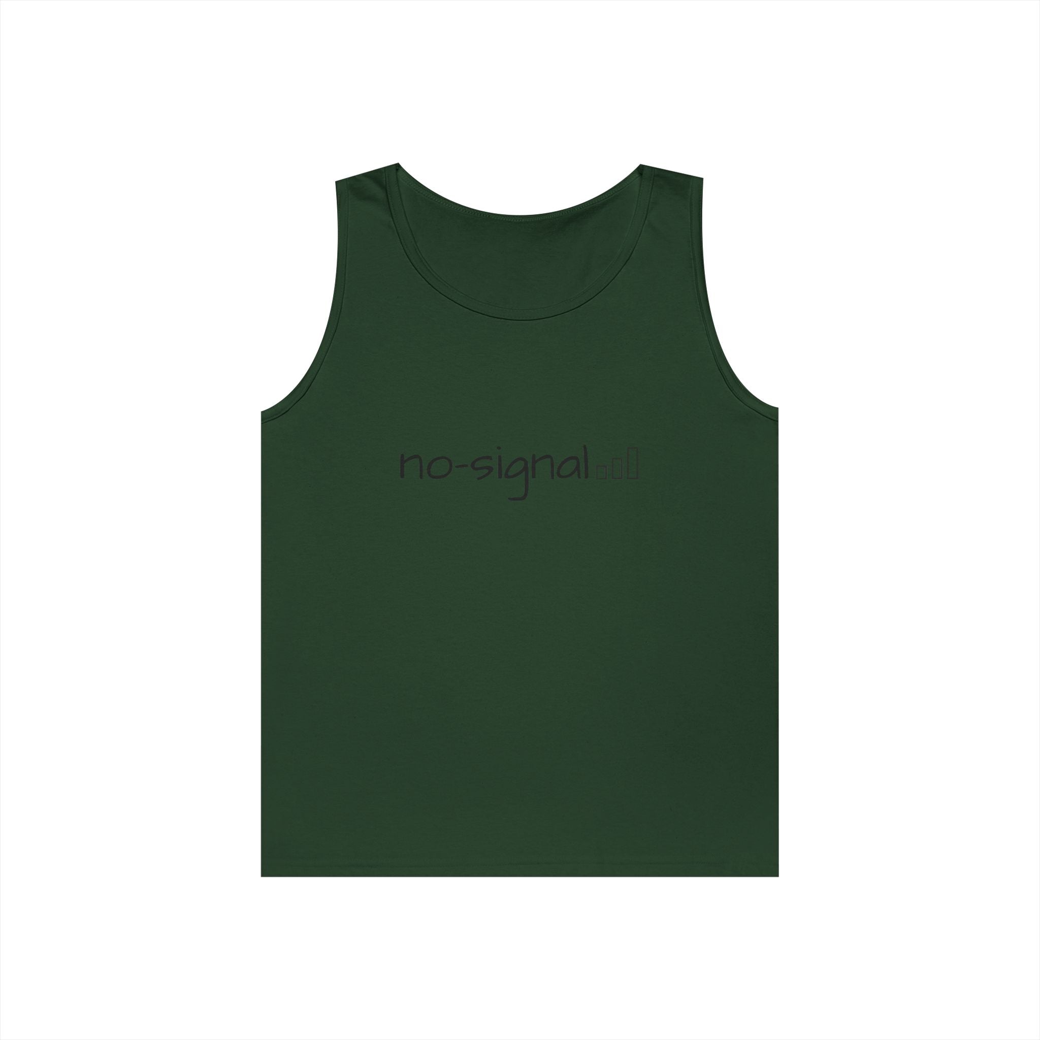 No Signal Tank Top — Minimalist 'no-signal' Graphic Tank