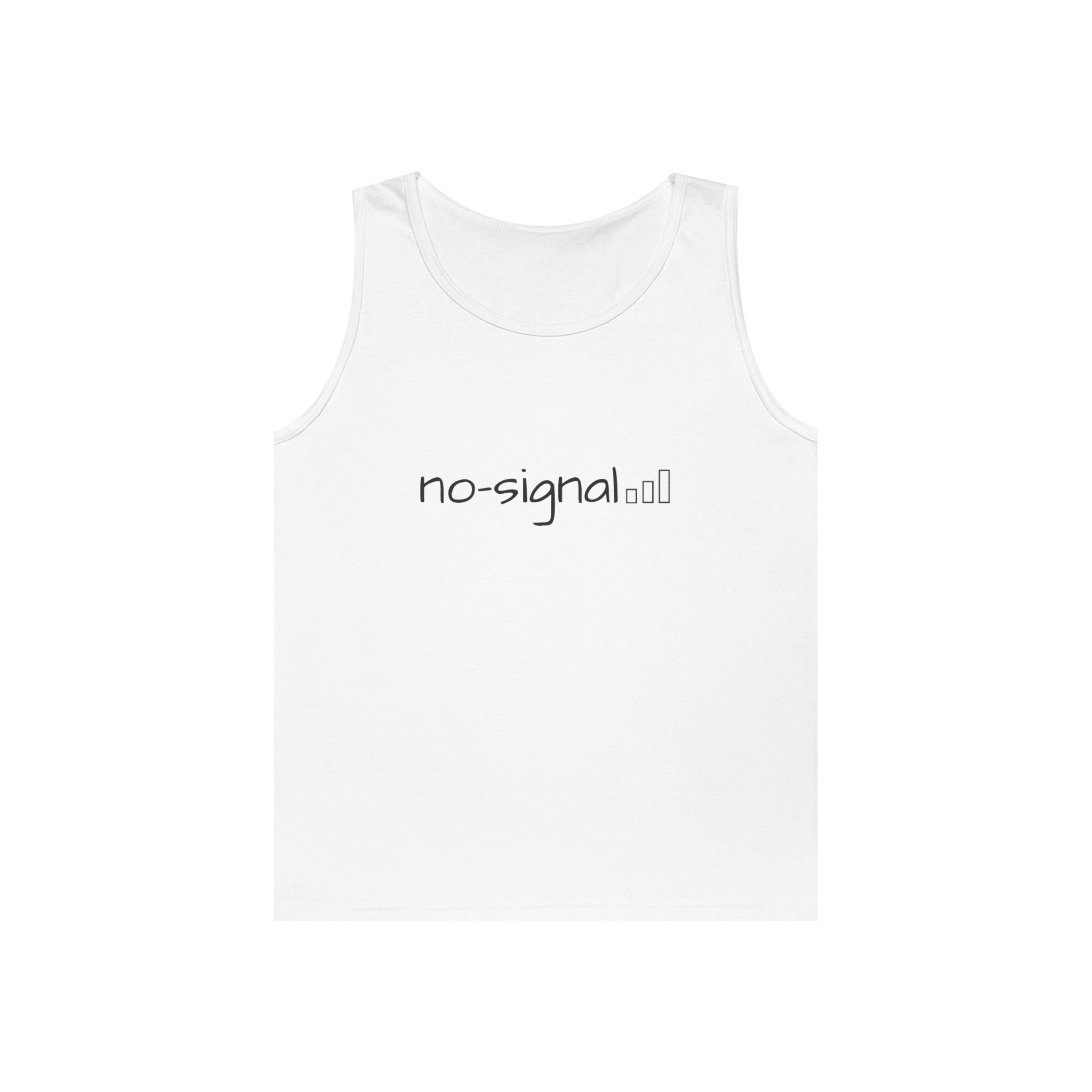 No Signal Tank Top — Minimalist 'no-signal' Graphic Tank