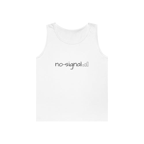 No Signal Tank Top — Minimalist 'no-signal' Graphic Tank