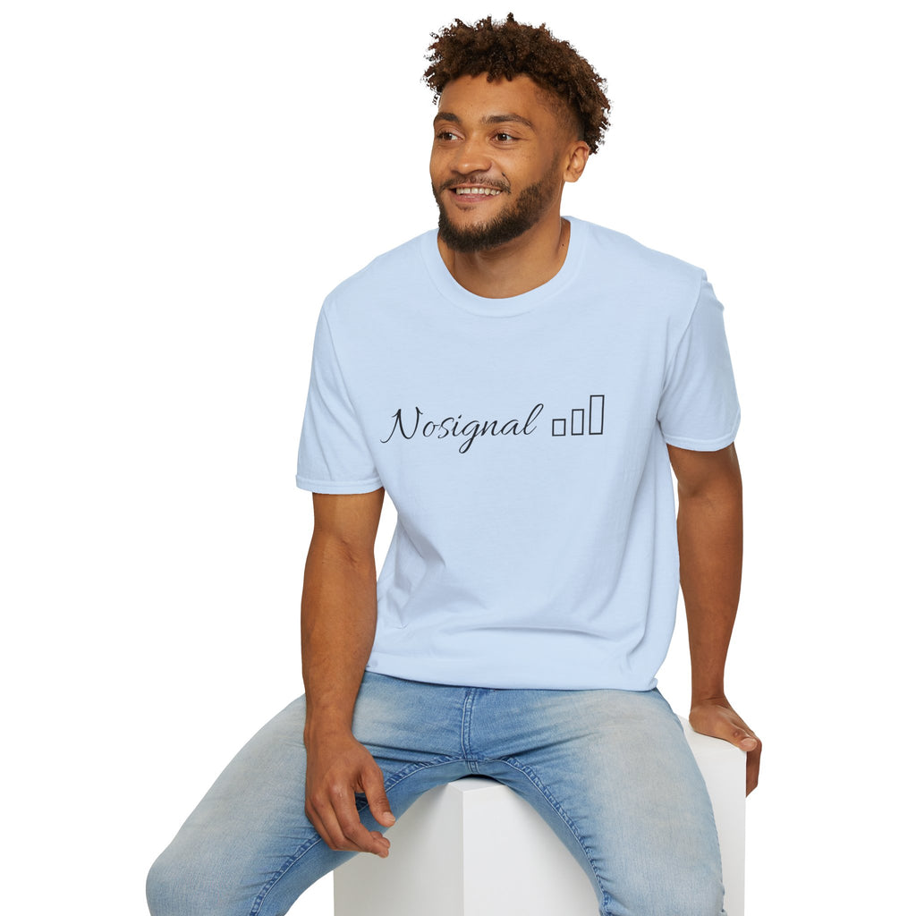 No Signal T-Shirt — Minimalist Tech Graphic Tee