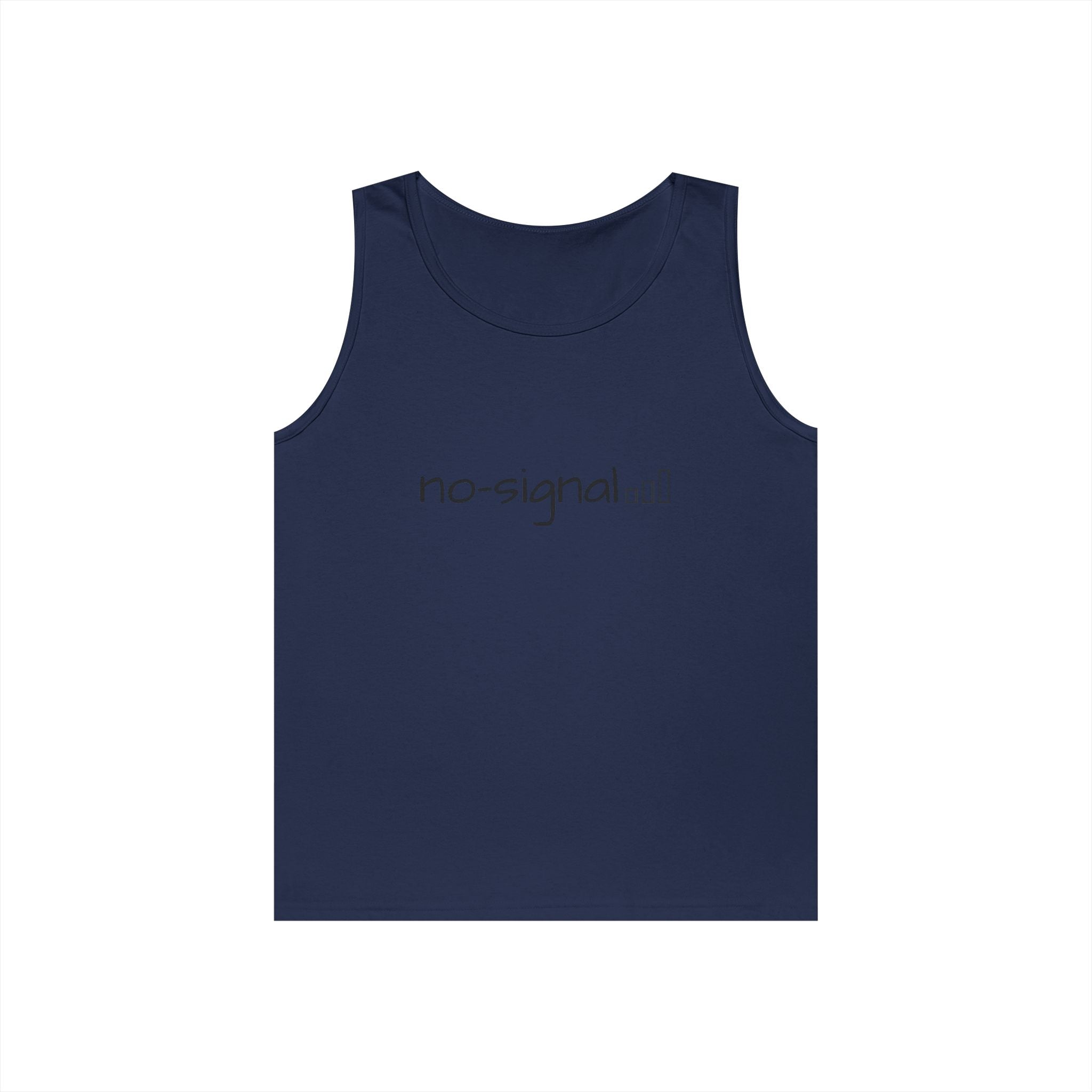 No Signal Tank Top — Minimalist 'no-signal' Graphic Tank