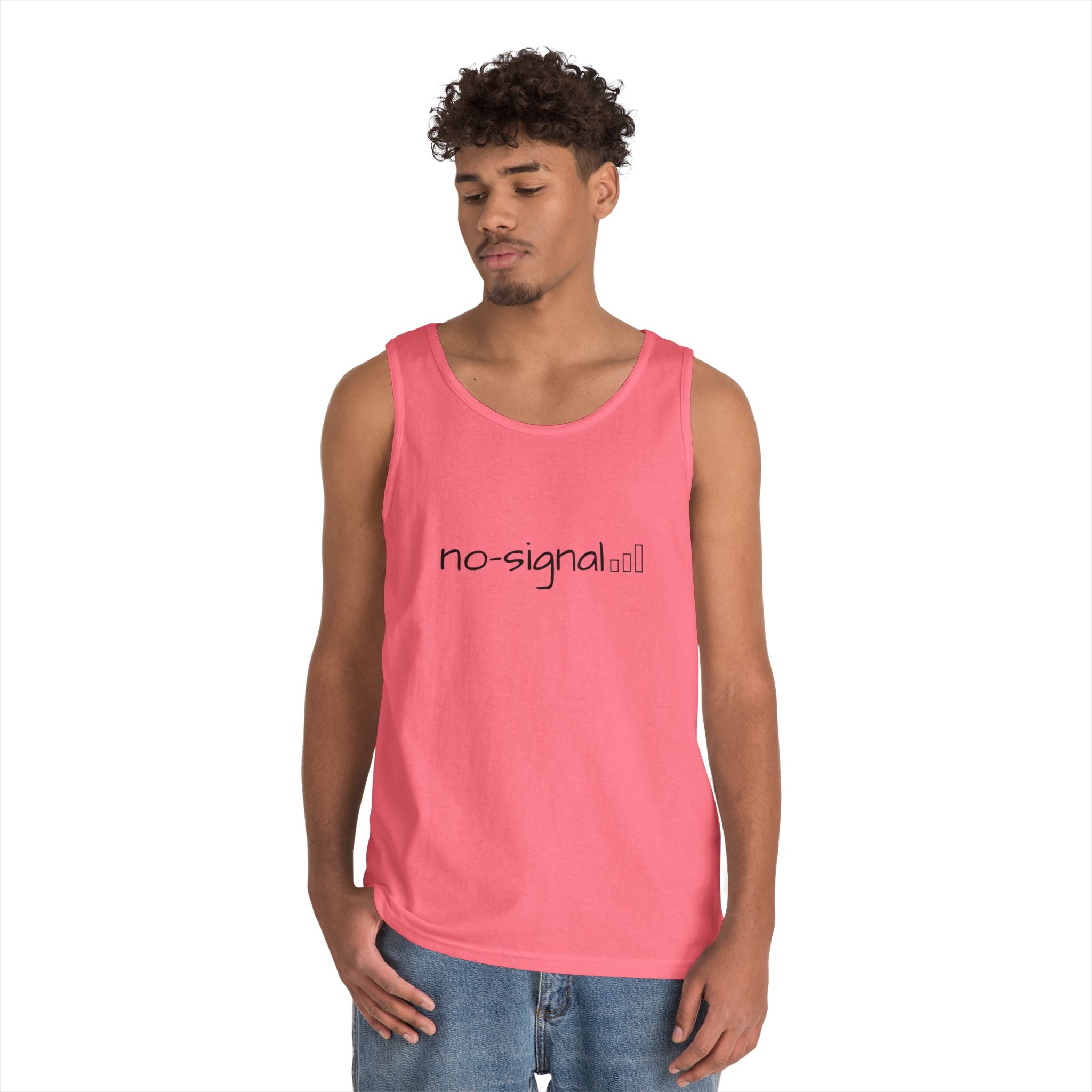 No Signal Tank Top — Minimalist 'no-signal' Graphic Tank