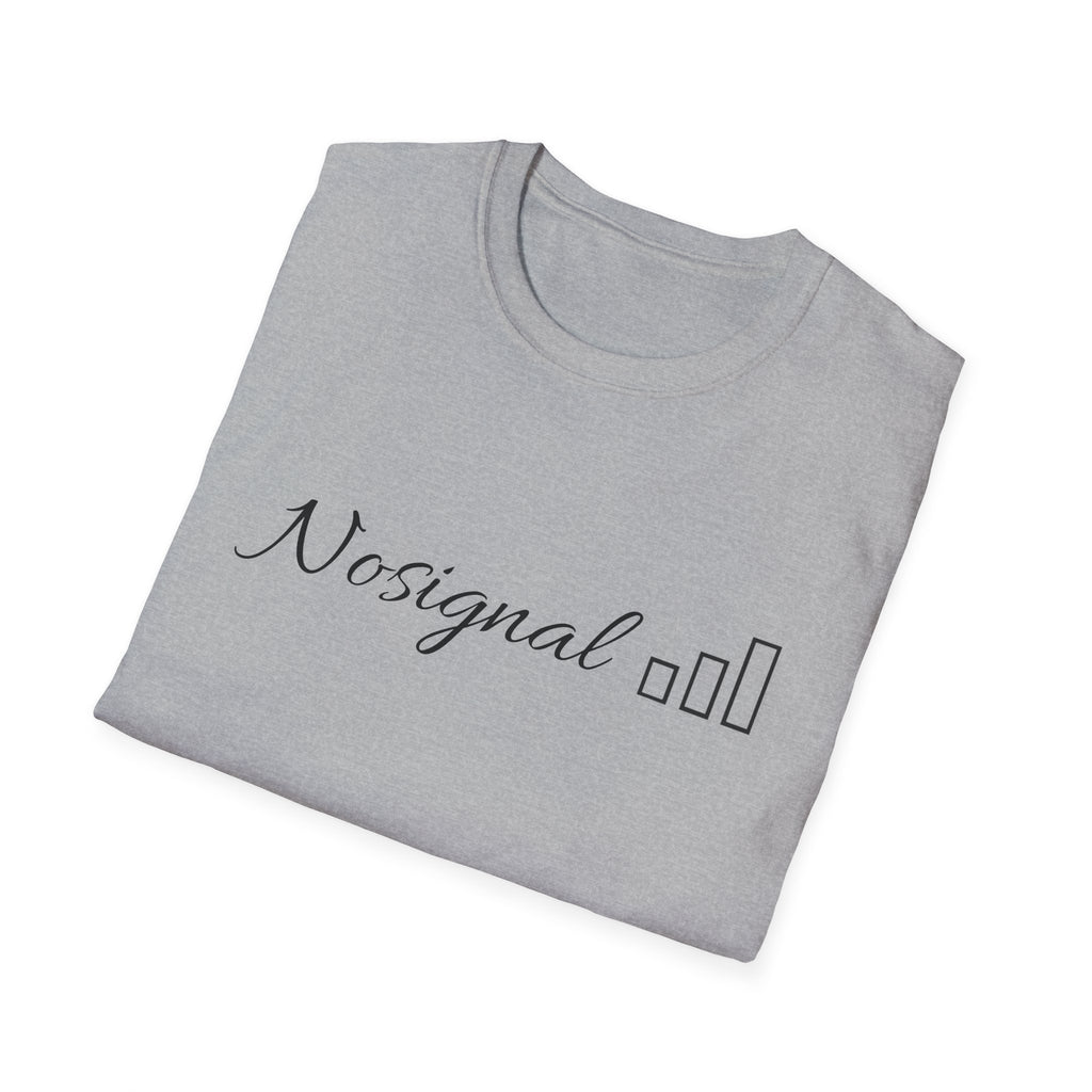 No Signal T-Shirt — Minimalist Tech Graphic Tee
