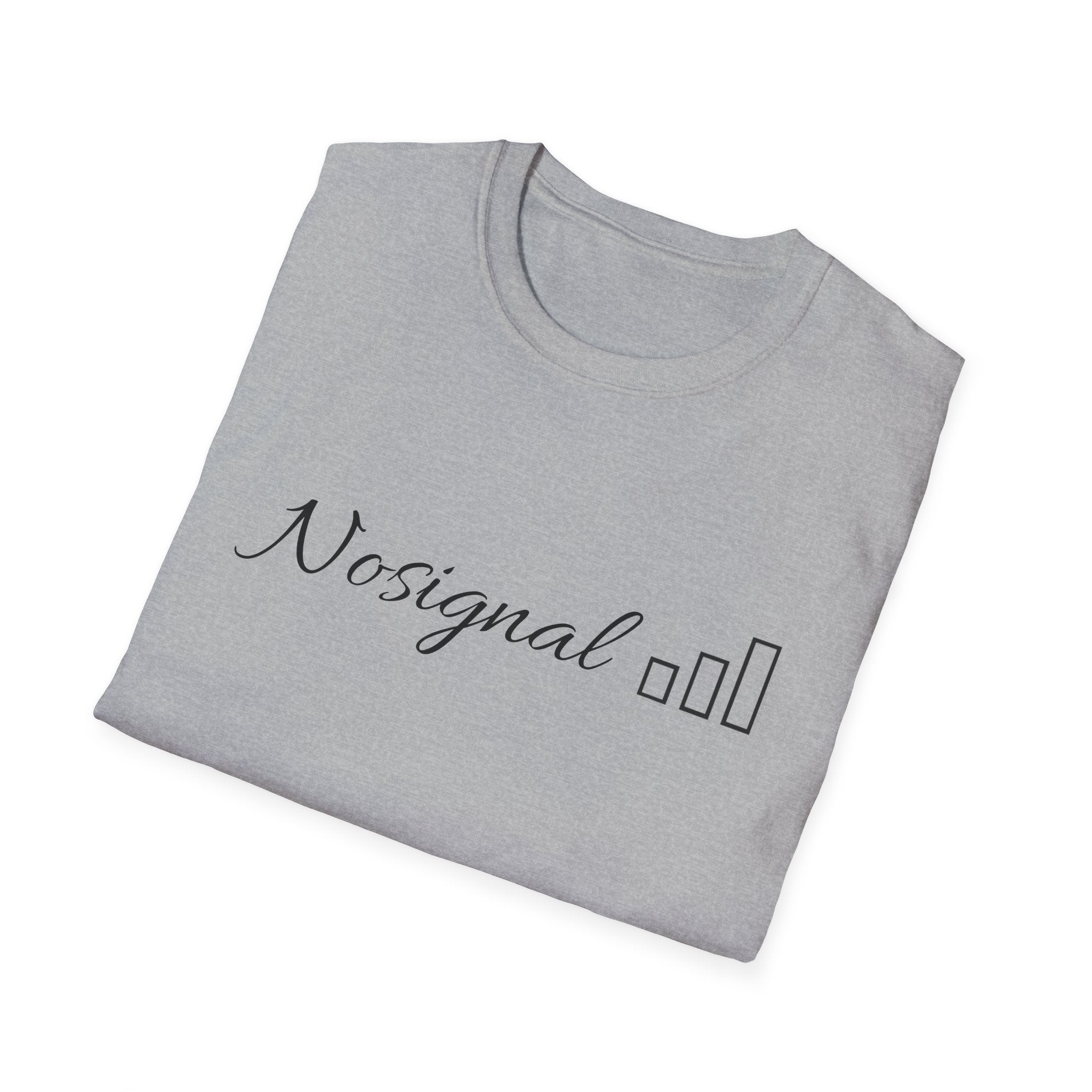No Signal T-Shirt — Minimalist Tech Graphic Tee