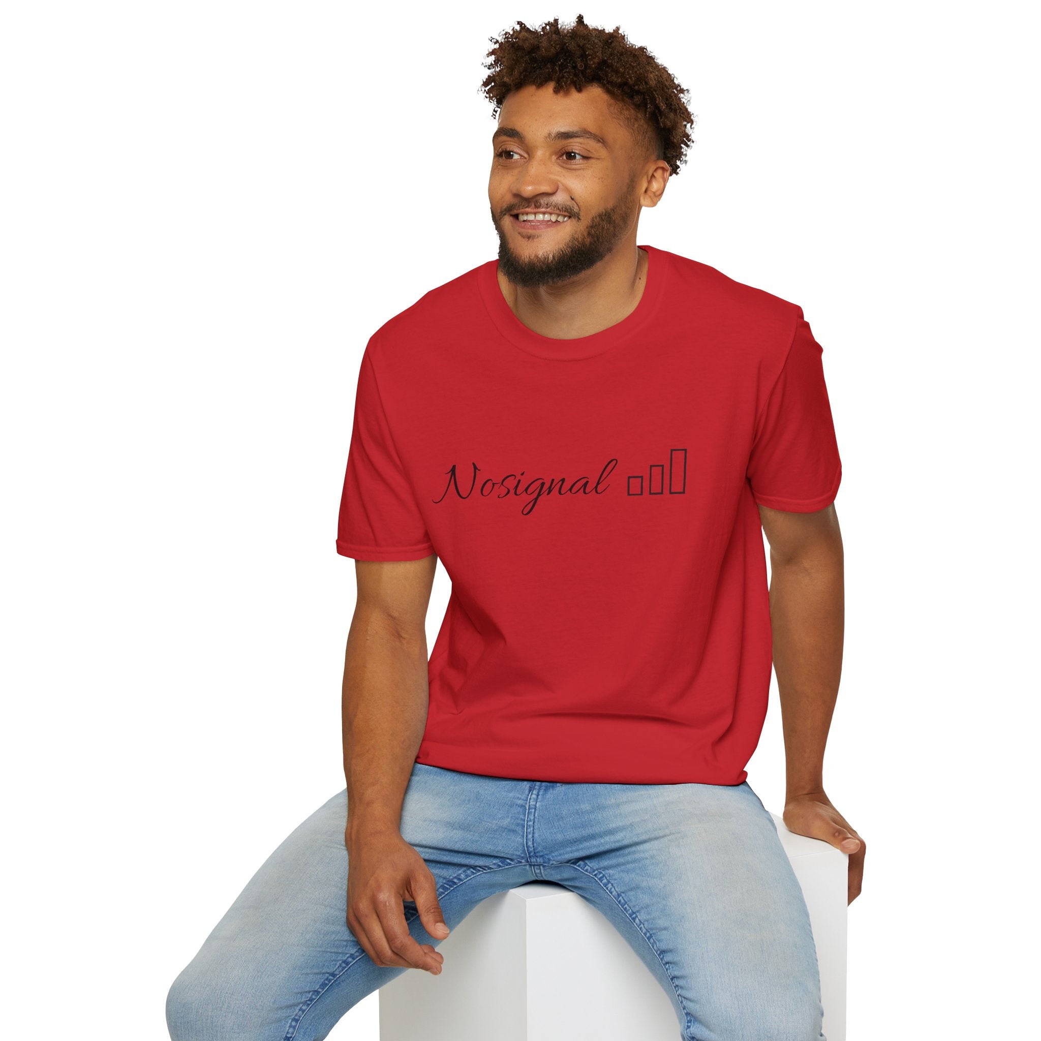 No Signal T-Shirt — Minimalist Tech Graphic Tee