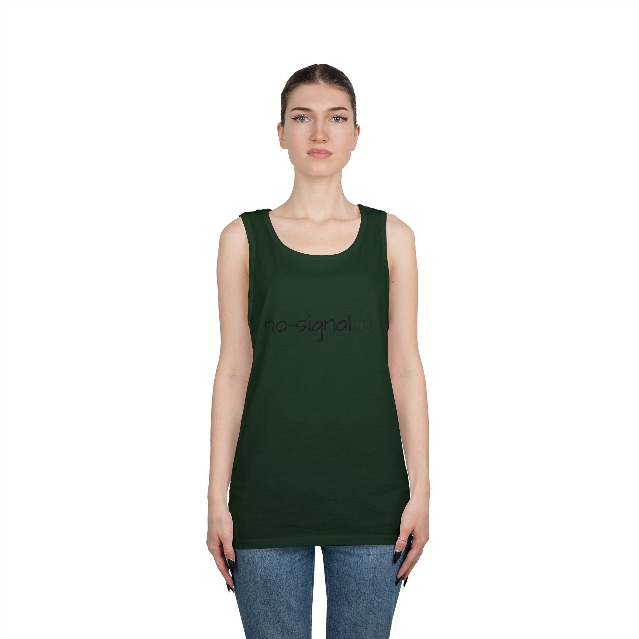 No Signal Tank Top — Minimalist 'no-signal' Graphic Tank