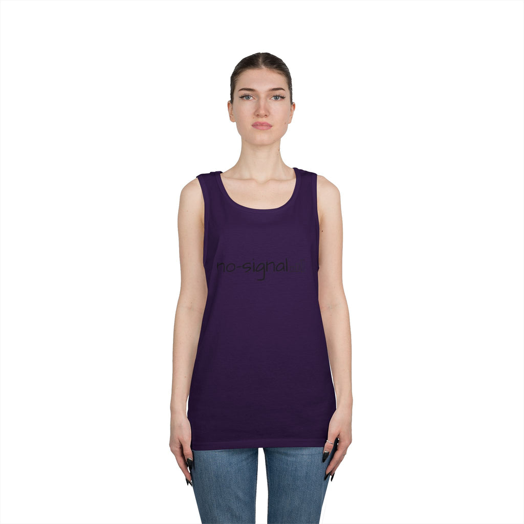No Signal Tank Top — Minimalist 'no-signal' Graphic Tank