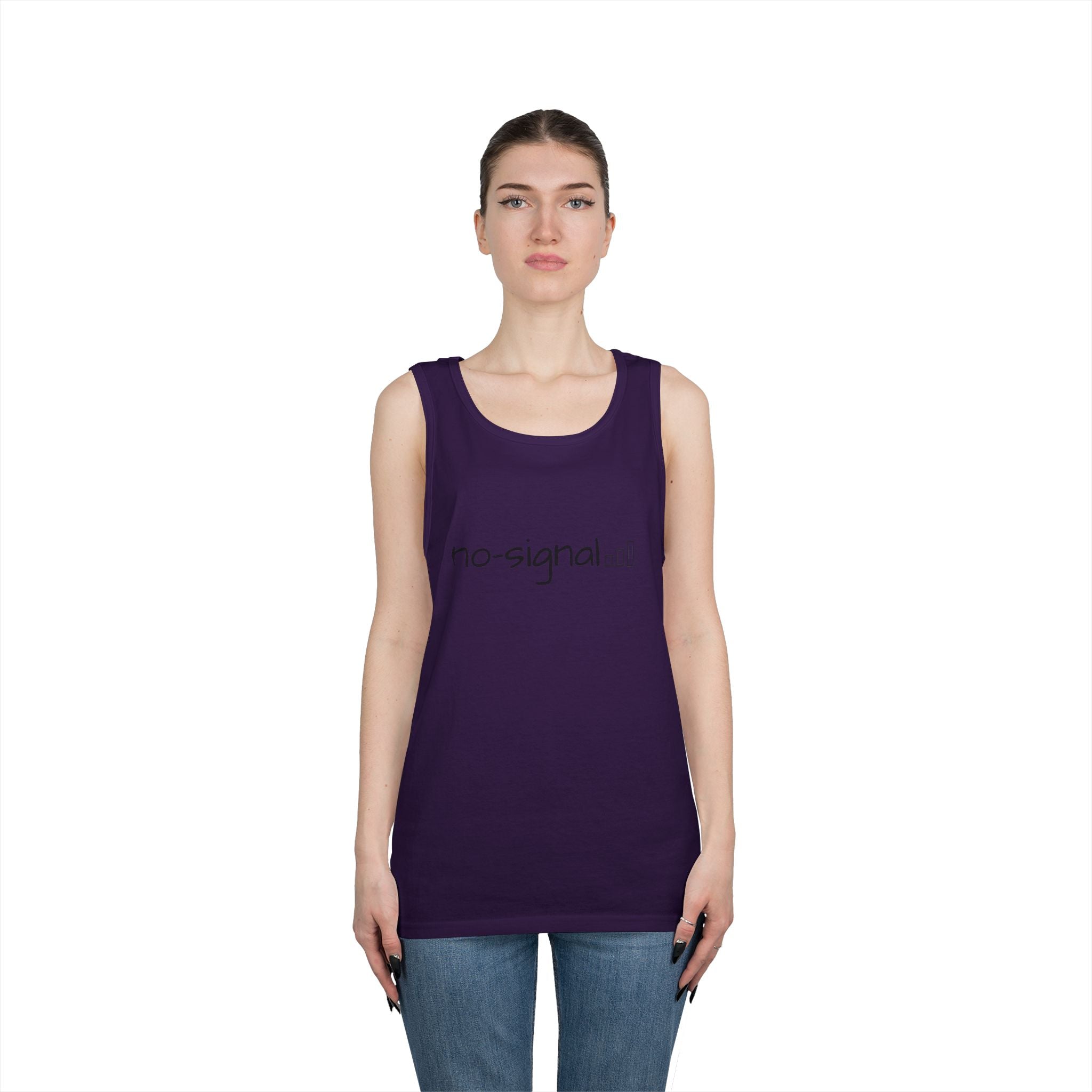 No Signal Tank Top — Minimalist 'no-signal' Graphic Tank