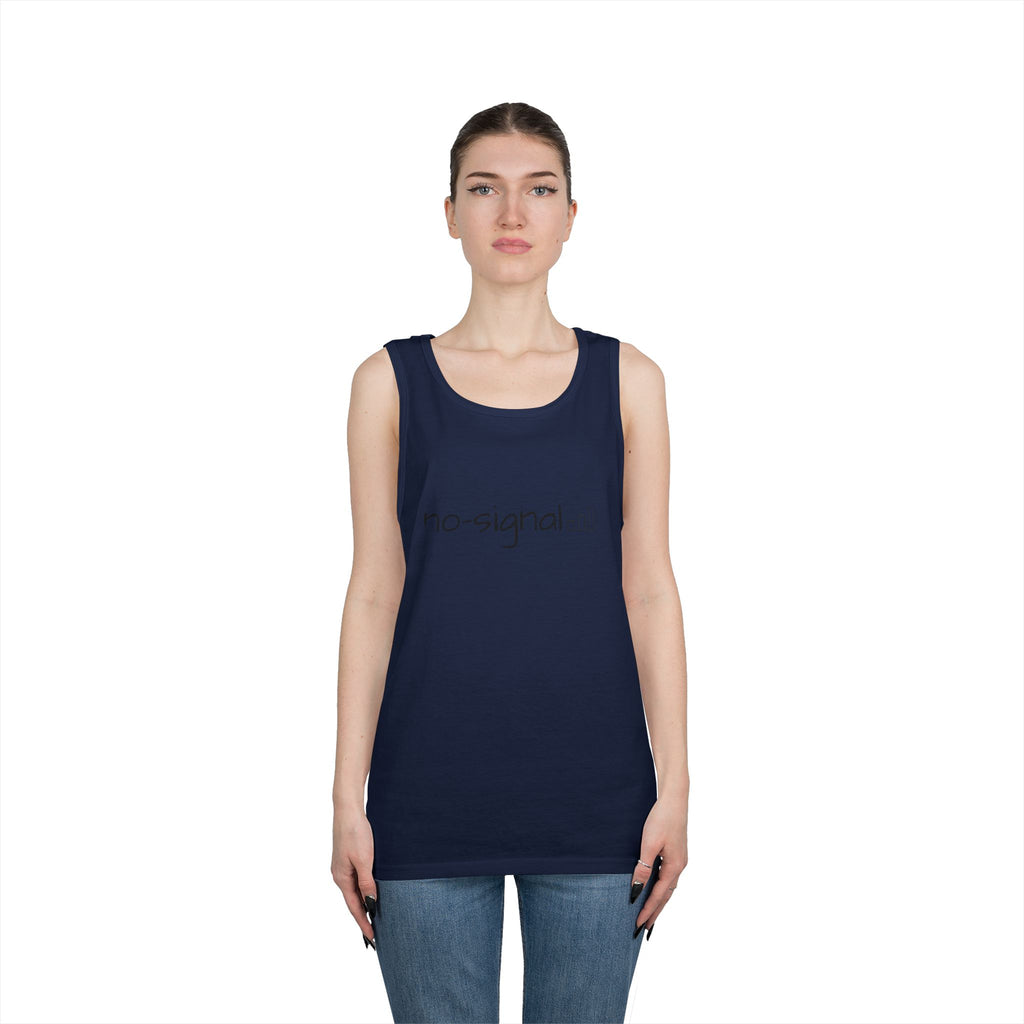 No Signal Tank Top — Minimalist 'no-signal' Graphic Tank