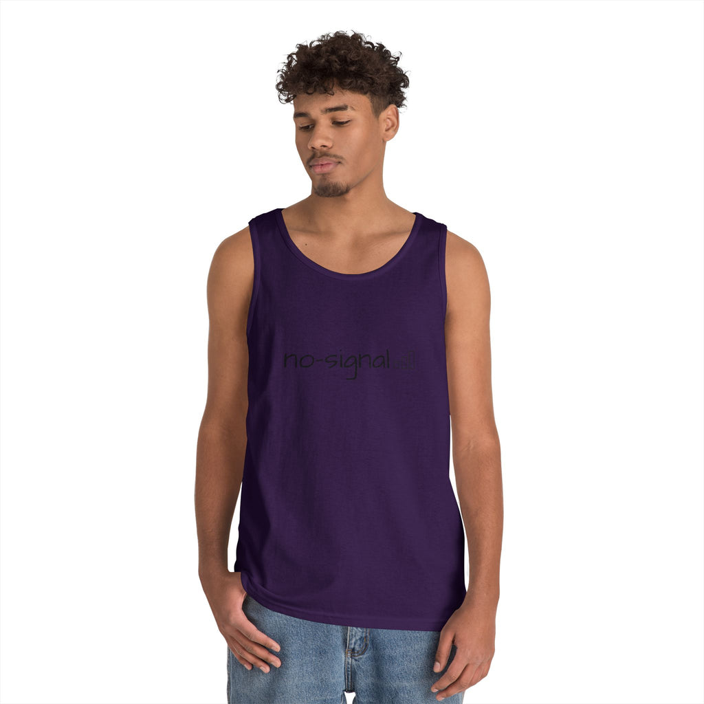 No Signal Tank Top — Minimalist 'no-signal' Graphic Tank
