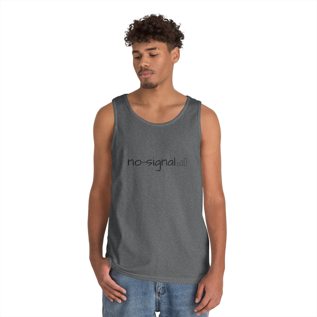 No Signal Tank Top — Minimalist 'no-signal' Graphic Tank