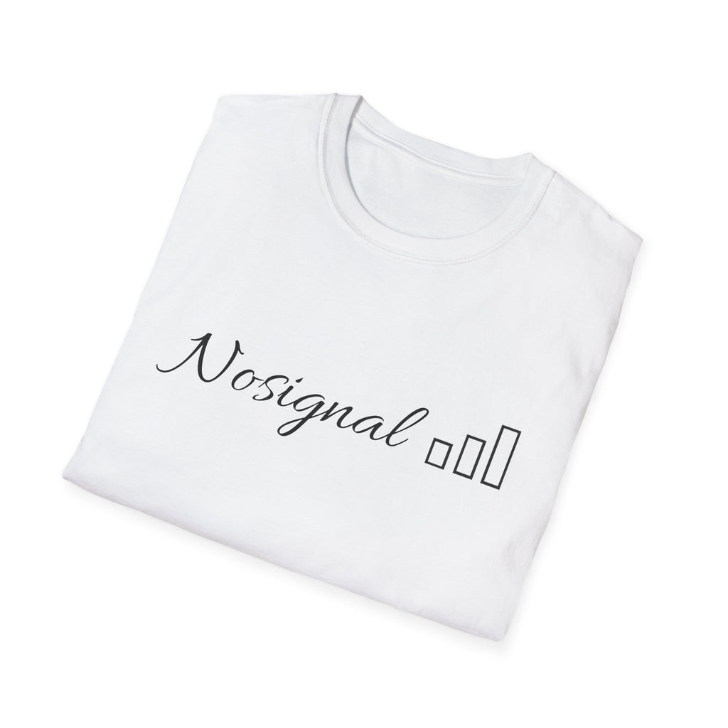 No Signal T-Shirt — Minimalist Tech Graphic Tee