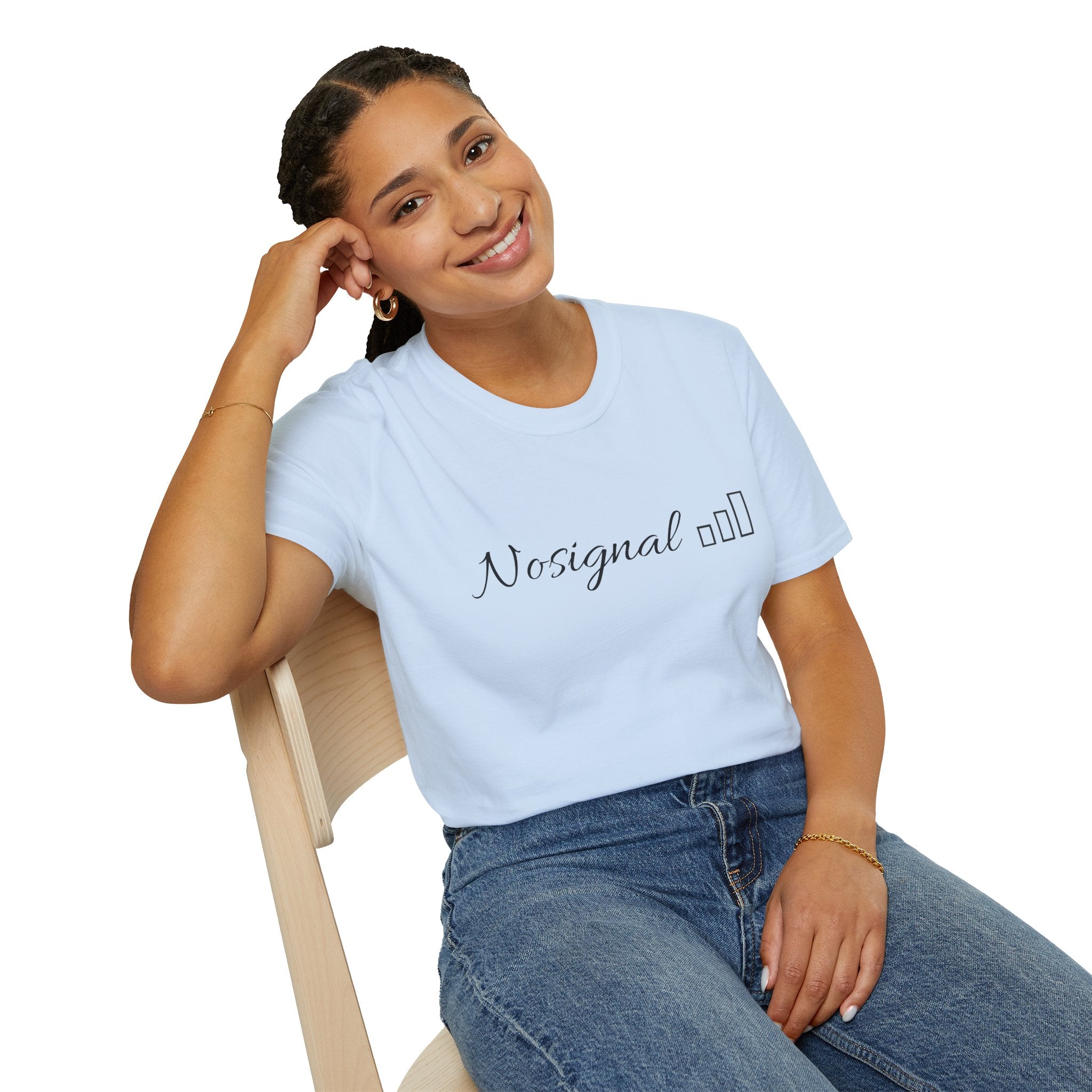 No Signal T-Shirt — Minimalist Tech Graphic Tee