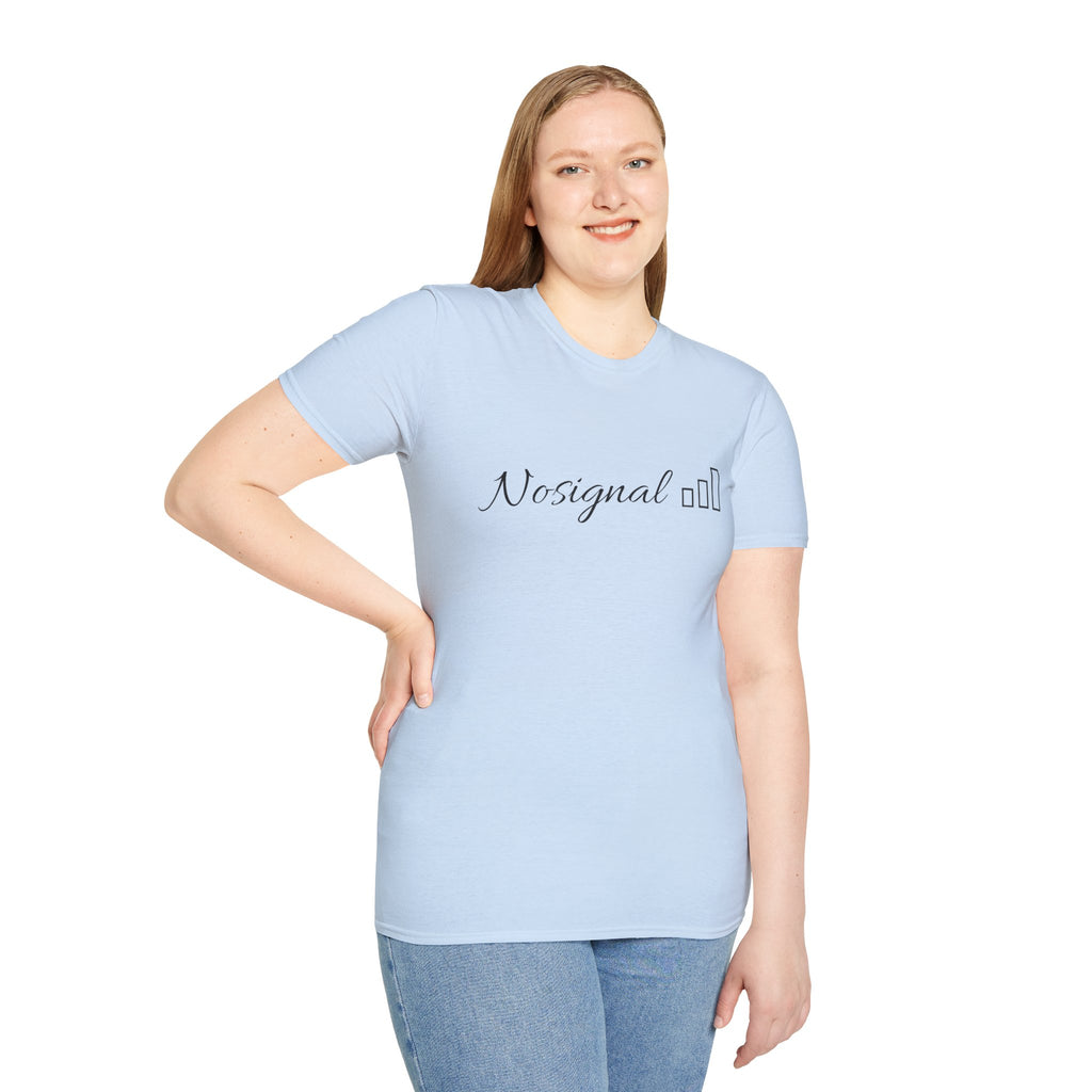 No Signal T-Shirt — Minimalist Tech Graphic Tee