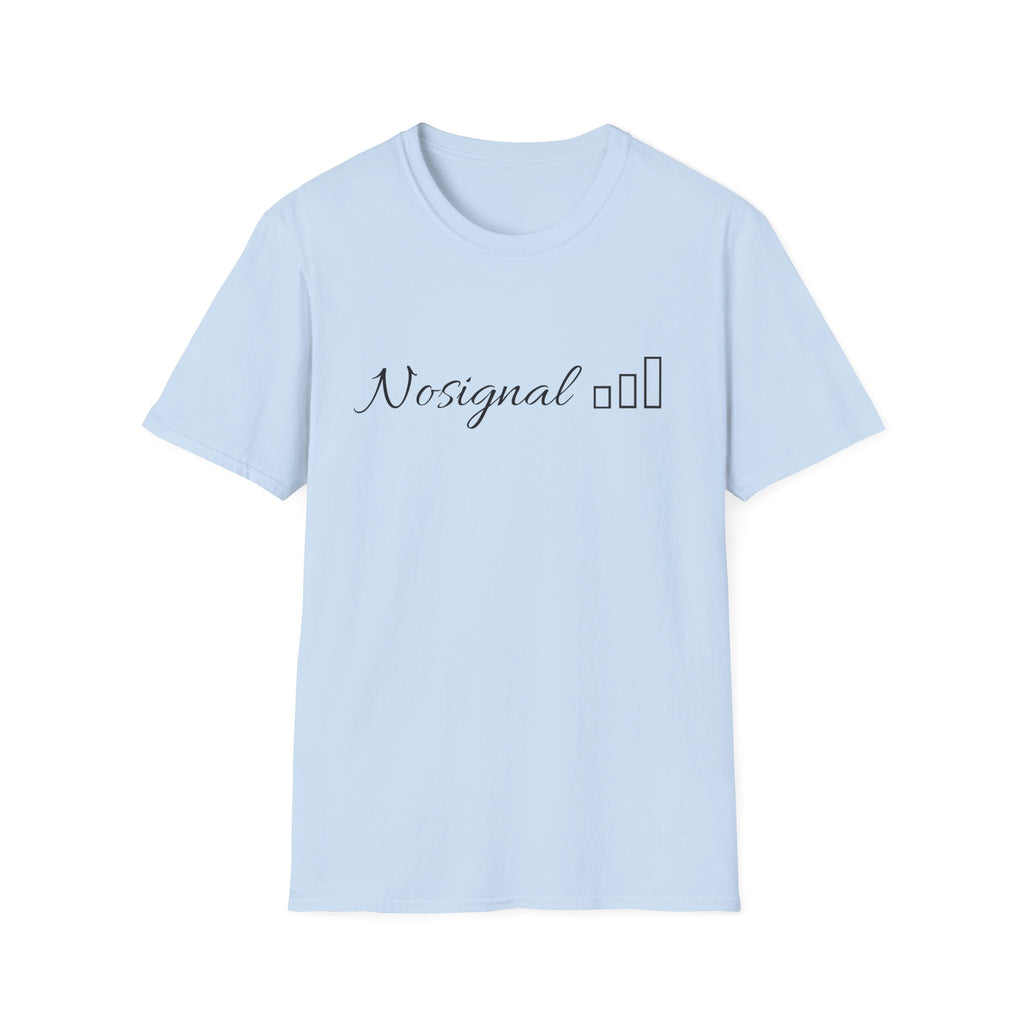 No Signal T-Shirt — Minimalist Tech Graphic Tee