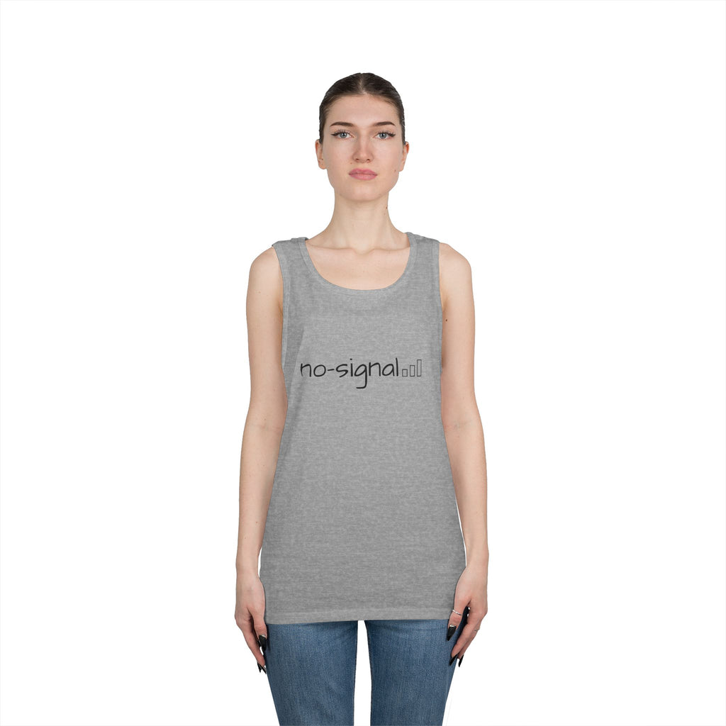 No Signal Tank Top — Minimalist 'no-signal' Graphic Tank