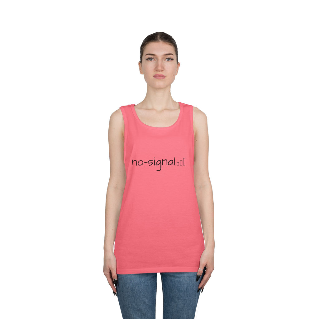 No Signal Tank Top — Minimalist 'no-signal' Graphic Tank