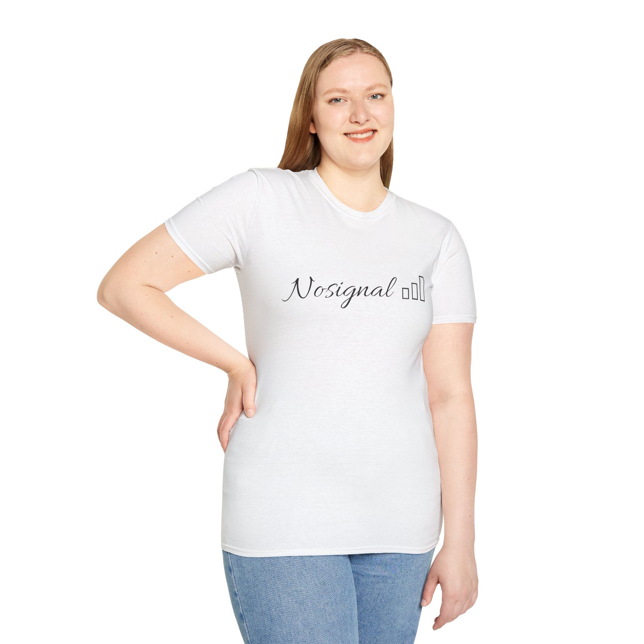 No Signal T-Shirt — Minimalist Tech Graphic Tee