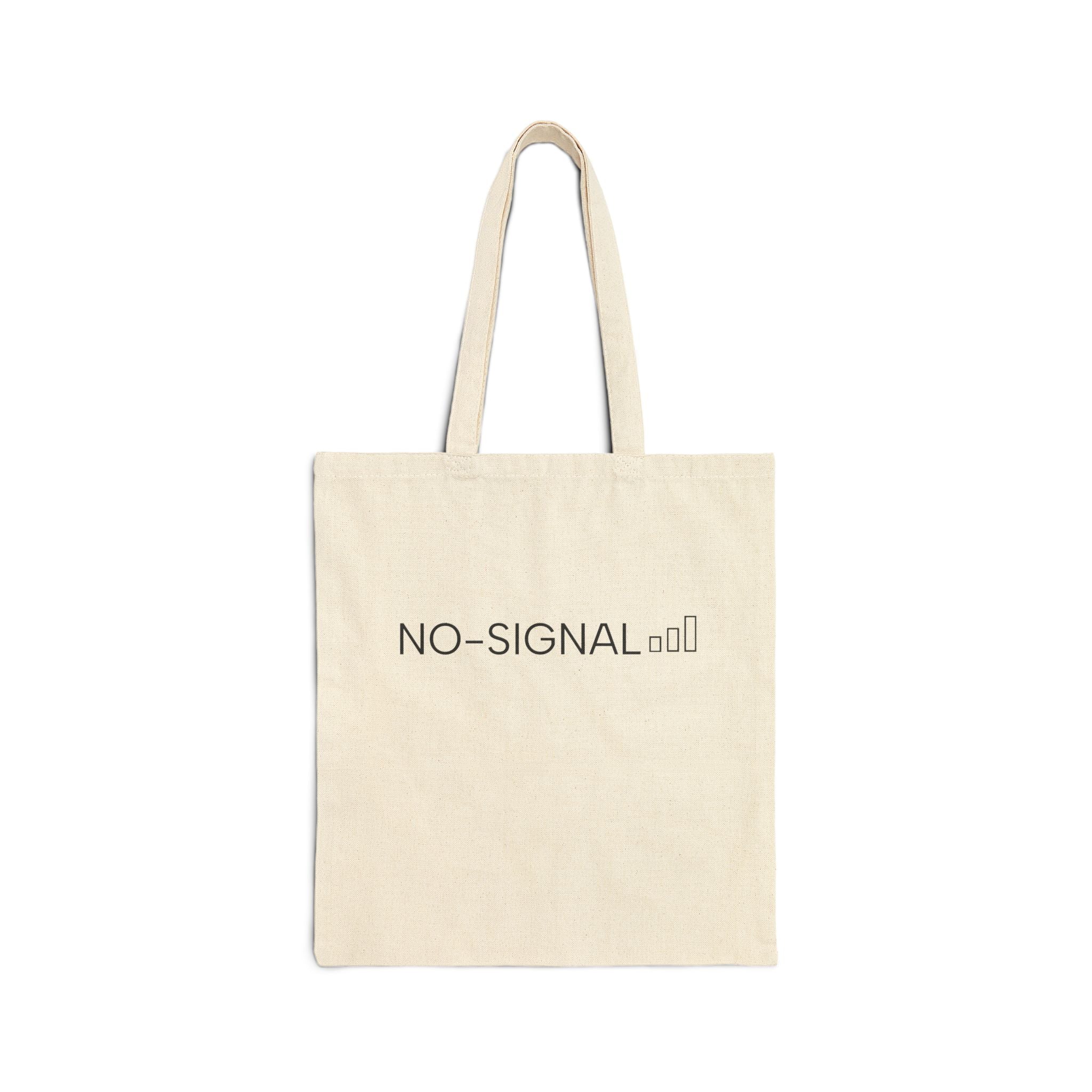NoSignal Cotton Canvas Tote Bag
