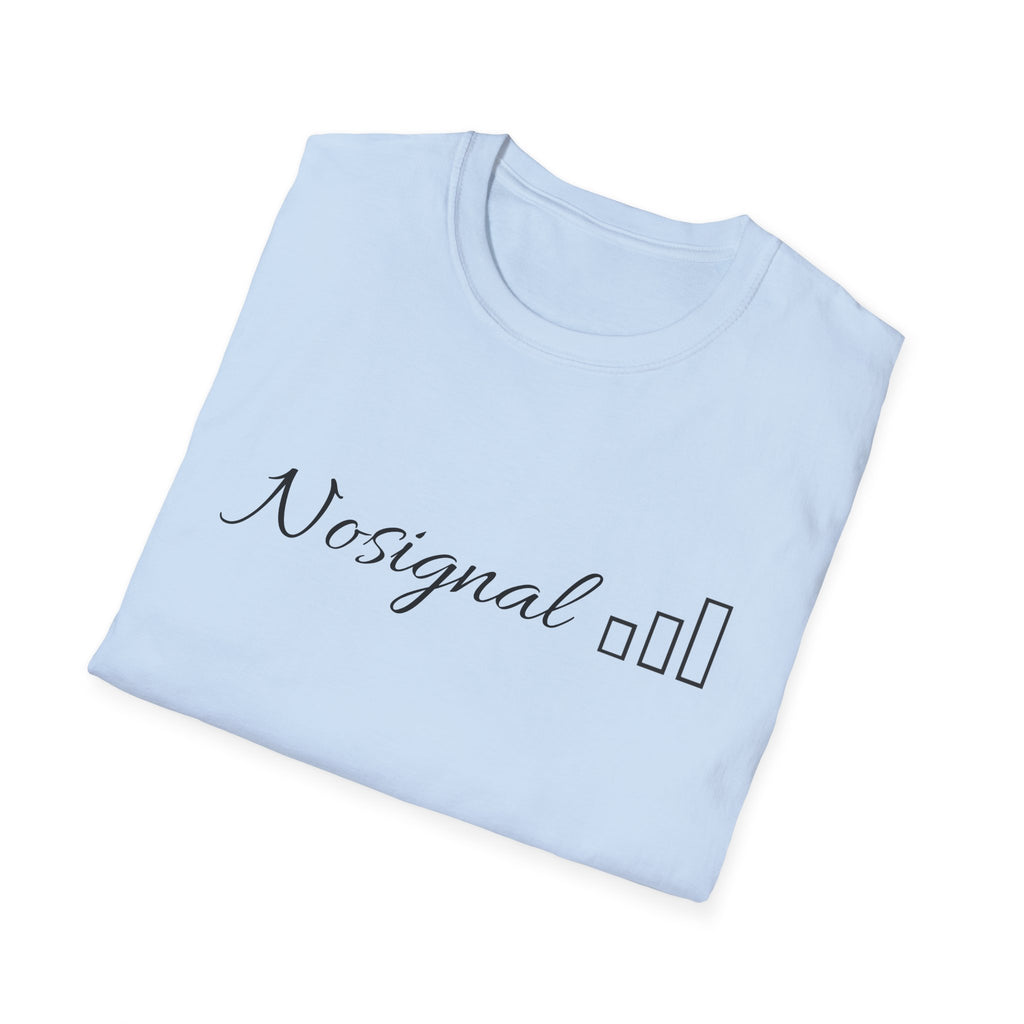 No Signal T-Shirt — Minimalist Tech Graphic Tee