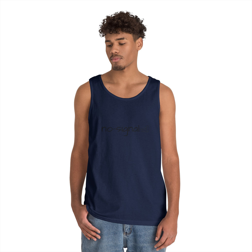No Signal Tank Top — Minimalist 'no-signal' Graphic Tank