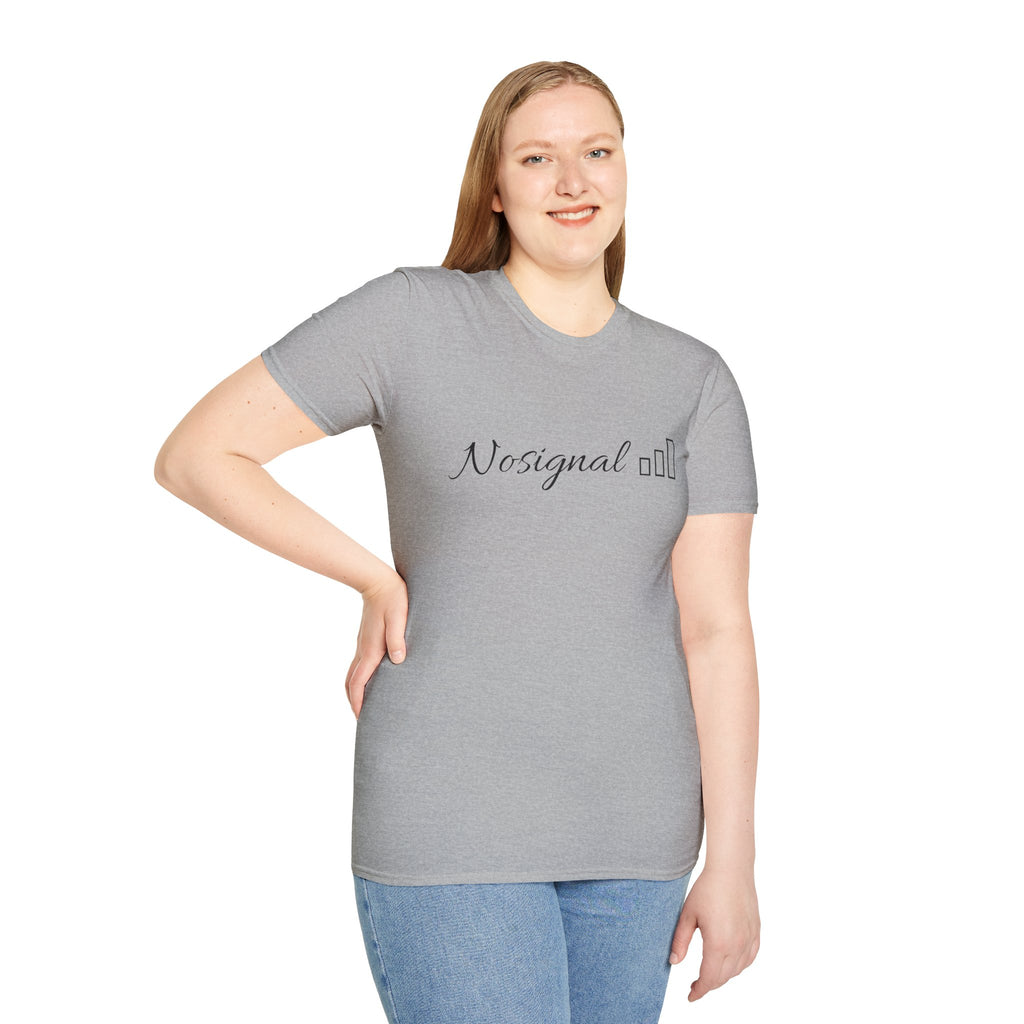 No Signal T-Shirt — Minimalist Tech Graphic Tee