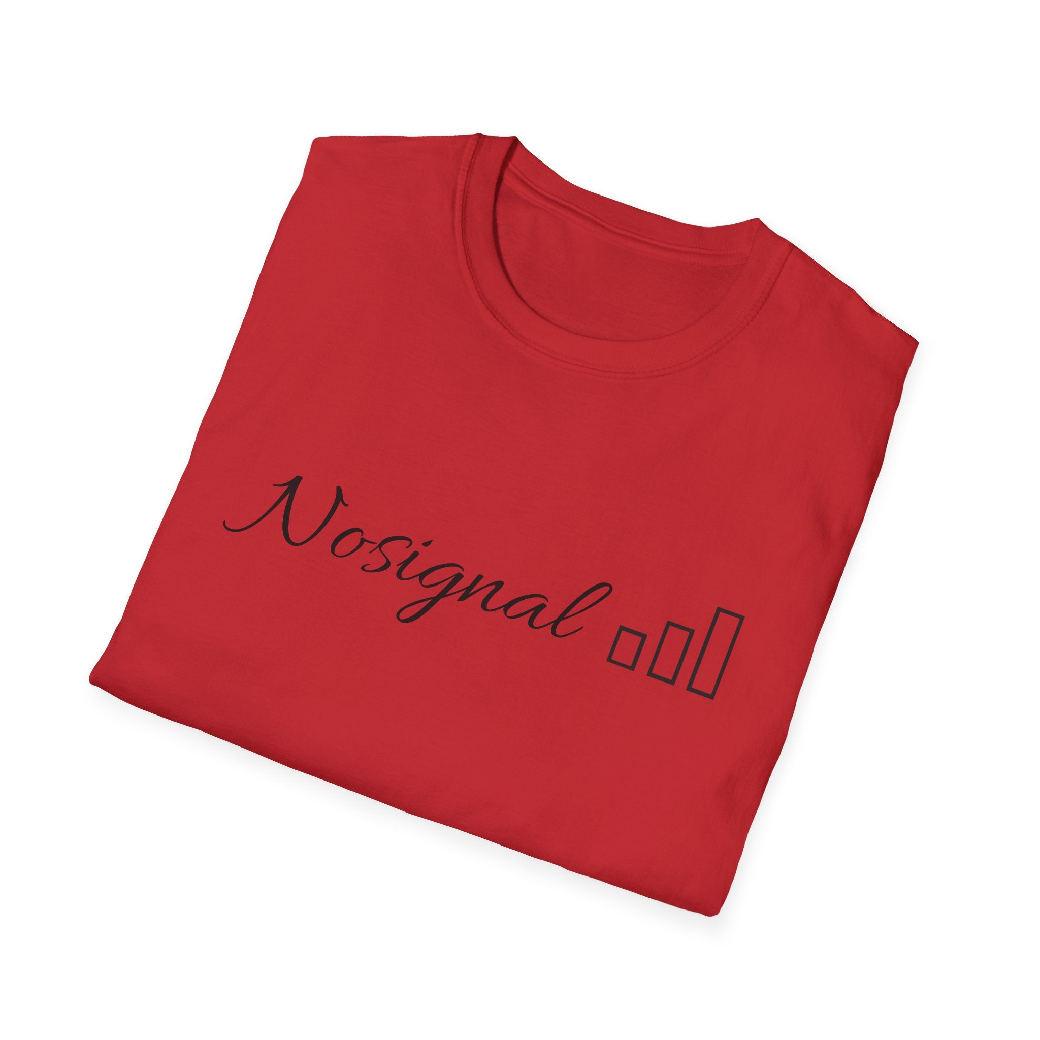No Signal T-Shirt — Minimalist Tech Graphic Tee
